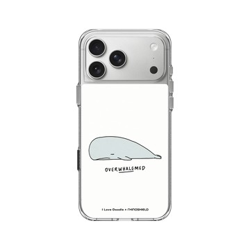 iPhone 17 Pro Max Clear Case（相機按鈕） 透明 - ilovedoodle (Lim Heng Swee) - Overwhalemed 鯨魚