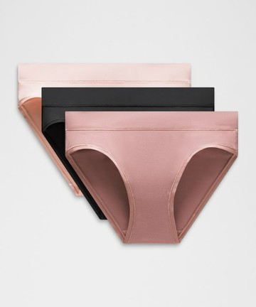 UnderEase Mid-Rise Bikini Underwear 3 Pack Size Medium