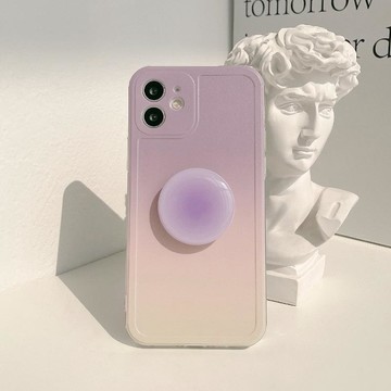 ⭐直播優選⭐韓國ins漸變iPhone16手機殼15氣囊伸縮11支架17全包14Pro max適用