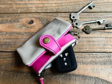 POCKET Cool Girls' Pounding 粉紅 Pocket Plump Key Case 零錢包 OK PPK-HPP-N