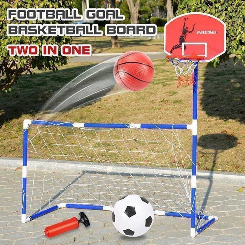 サッカーゴール バスケットゴール 2in1ミニ サッカー フットサル