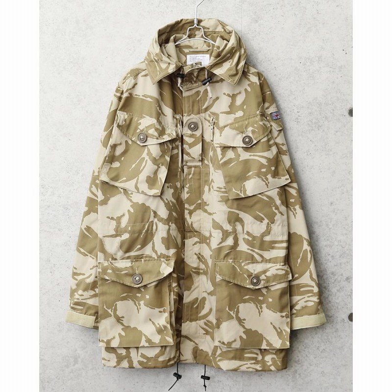 実物 USED イギリス軍 WINDPROOF コンバット スモック デザート