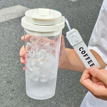 特價下殺👏線條貓咪運動高顏值韓版簡約夏季ins風便攜式女學生上學喝水杯子