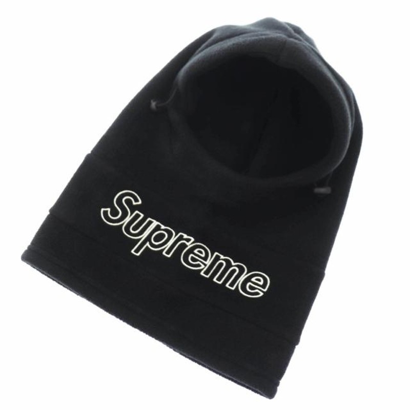 シュプリーム SUPREME 18AW Polartec Balaclava ロゴ ポーラーテック フリース バラクラバ 帽子 黒 ブラック  ブランド古着ベクトル 中古☆A | LINEショッピング