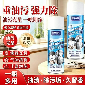 🛒台灣隔日達🌳油污廚房油漬強力多功能清洗劑油煙機油煙抽油煙機神器泡沫清潔劑