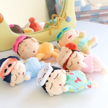 《蠟筆小新》賴床的天氣～｜🇯🇵春日部防衛隊 呼呼大睡眼罩絨毛吊飾