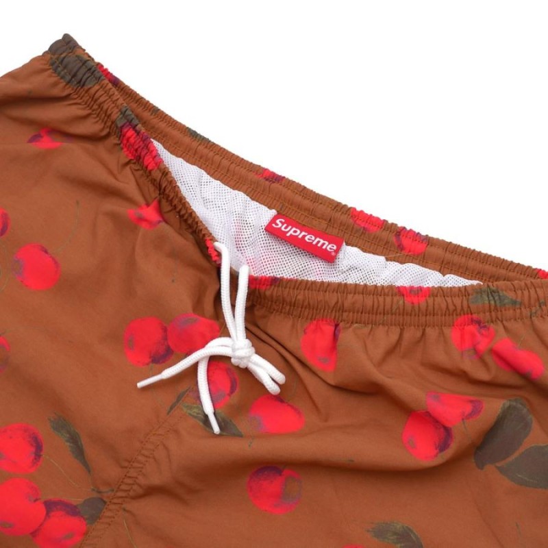 新品 シュプリーム SUPREME Nylon Water Short BROWN CHERRY ブラウン ...