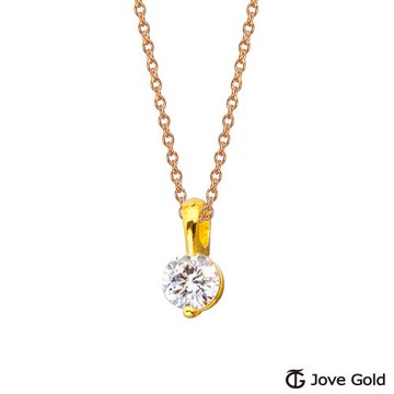 JoveGold漾金飾 序曲黃金墜子 送項鍊