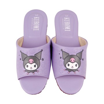童酷洛米紓壓皮拖鞋-紫18