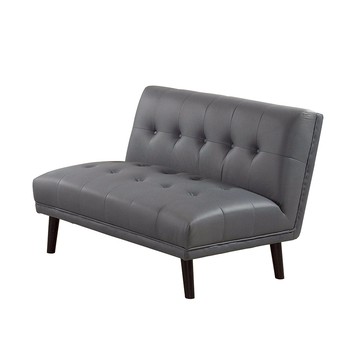 藍麗二人座科技貓抓布無扶手沙發