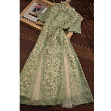 氣質女裝2025年新款夏季時尚法式高級感爆款中式改良旗袍連衣裙子