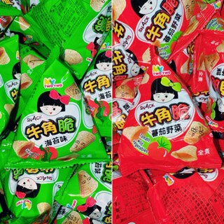 【粿女兒商行】??現貨 TWOTWO海苔風味/番茄野菜風味 20g 牛角脆 餅乾 零食