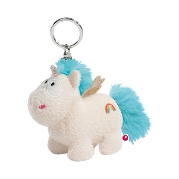 玩偶吊飾 NICI吊飾鑰匙圈-彩虹獨角獸 10cm (JN1177)
