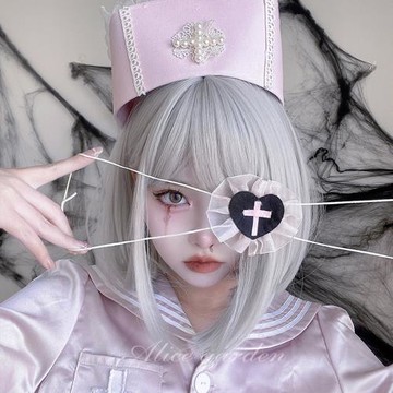 假發女短直發網紅lolita自然齊劉海bobo逼真發縫時尚jk日常全頭套