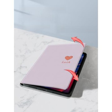 簡約油畫愛心適用ipad保護套第10代平板mini殼4新款薄mini硅膠8帶筆槽11寸9蘋果ipd全包6十代5女air電腦pro九