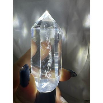 遇見～白水晶晶柱 T904 藍針 白水晶柱 天然水晶 招財淨化 淨化消磁 透料 白水晶 晶柱 激光料 白晶柱 晶王