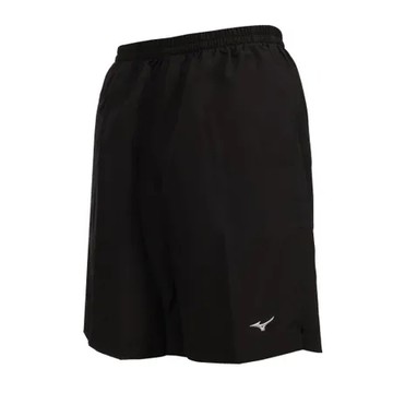 黑白-M MIZUNO 男路跑五分短褲  ( 慢跑 訓練 美津濃「J2TBYA5209」