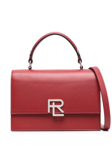 Ralph Lauren Collection - logo-plaque leather tote bag - women - Calf Leather - One Size - Red