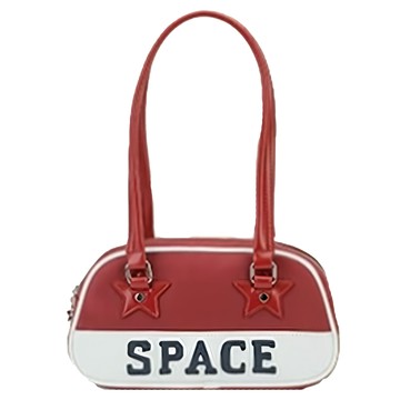 Vanwalk 出走 復古運動風半圓棒球手提包 V2561 370g  復古紅