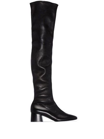 KHAITE - Sedona over-the-knee leather boots - women - Leather/Leather/Leather - 38.5 - Black