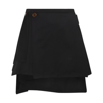 Vivienne Westwood - Black Virgin Wool Mini Skirt