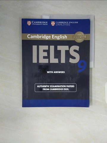 【書寶二手書T9／進修考試_ZWG】Cambridge Ielts 9 Student's Book With Answers_Cambridge ESOL (COR)