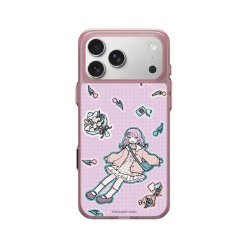 iPhone 17 Pro Max Clear (相機按鈕) 晶醺玫 - 瑟拉斯蒂歐 - 幻月 - 可愛的阿月