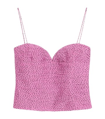 Valentino Silk Polka-Dot Top