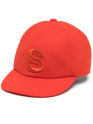 sacai - embroidered-logo wool cap - unisex - Wool - One Size