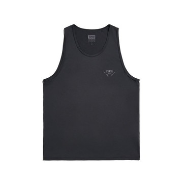 EDWIN 涼爽系列 經典印花背心-男款 (黑色) #上衣