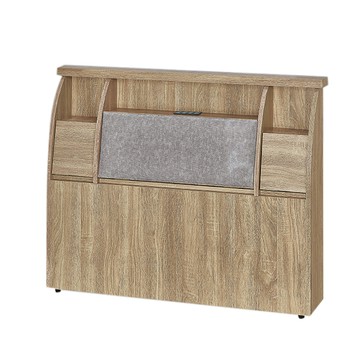 ASSARI-杉原收納插座布墊床頭箱(單大3.5尺)梧桐