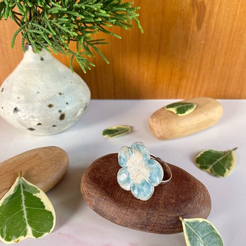 花朵戒指 (款式12) / ceramic ring / handmade