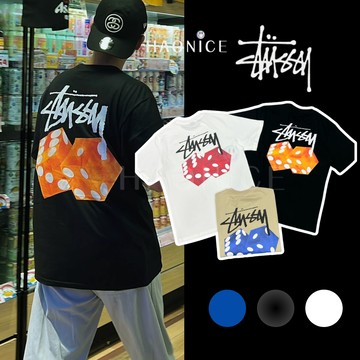 【HAO NICE 】美國街頭潮流 Stussy 24SS 春夏新款 DICED OUT TEE 經典大骰子LOGO 百搭短T