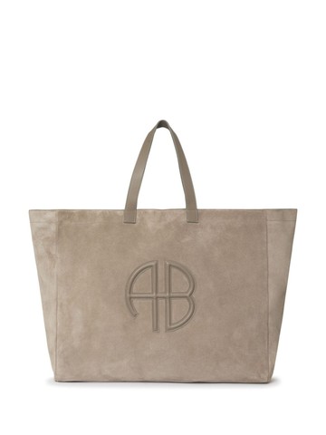 ANINE BING - Rio logo-embossed tote bag - women - Leather - One Size - Neutrals