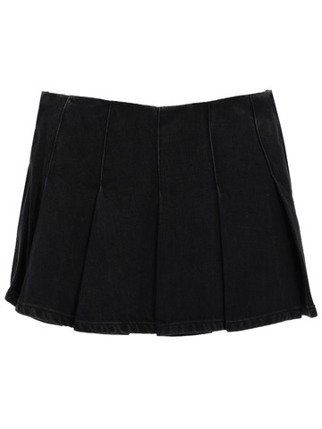 diesel skort a pieghe in denim