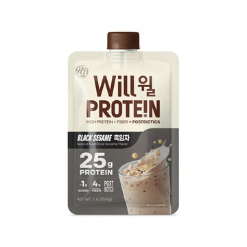 【韓國HY】will袋裝高蛋白沖泡飲-黑芝麻風味