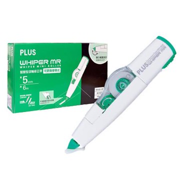 普樂士PLUS智慧型滾輪修正帶量販盒/WH-605-10P/5mmx6M/10入/盒