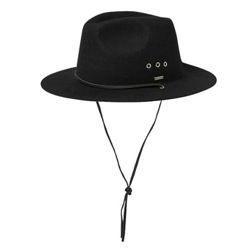 BRIXTON 紳士帽 WESLEY GUARD PACKABLE FEDORA BLACK 11732BLK