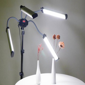 led補光燈4臂燈落地調光40W珠寶新品間拍攝便攜攝影燈攝影器材