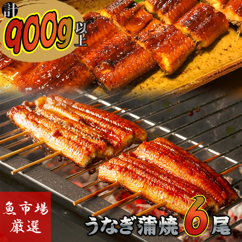 国産うなぎの蒲焼き(6尾)