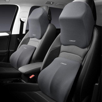 迪索倫汽車頭枕車用頸椎枕頭護頸枕車內記憶棉頸枕腰靠墊座椅車載靠枕