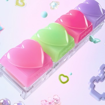 收禮人可自選色號【peripera】愛心鍵盤腮紅 多款可選(附扣環可當鑰匙圈使用)