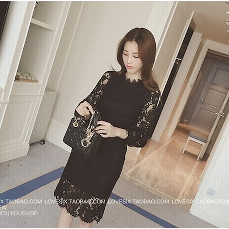 レースワンピース 総レース 透け感 シースルー ひざ丈ワンピース ミディ丈 カジュアルドレス セミフォーマルワンピース 謝恩会 発表会 二次会 1594 通販 Lineポイント最大1 0 Get Lineショッピング