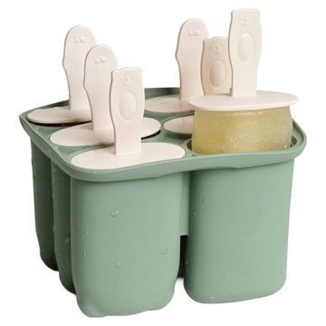 Sili Garden 矽膠6格冰棒模具  1個  綠色