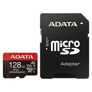 ADATA 威剛 A2 MicroSD 攝錄專用 記憶卡 AUSDX128GUI3V30SHA2-RA1  128GB  1個