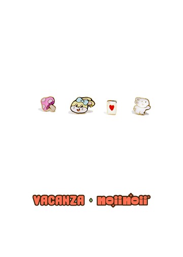 noiinoii聯名｜Noyi・四件入純鋼耳環