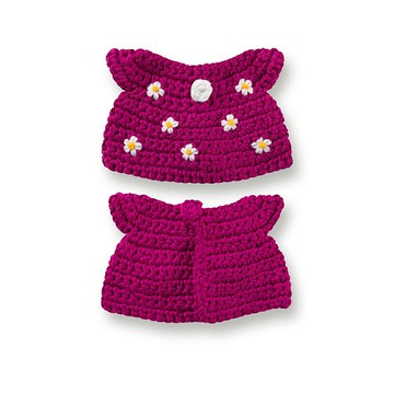 荷蘭 Just Dutch | Miffy 米飛兔 手工編織 櫻桃紅 花朵洋裝