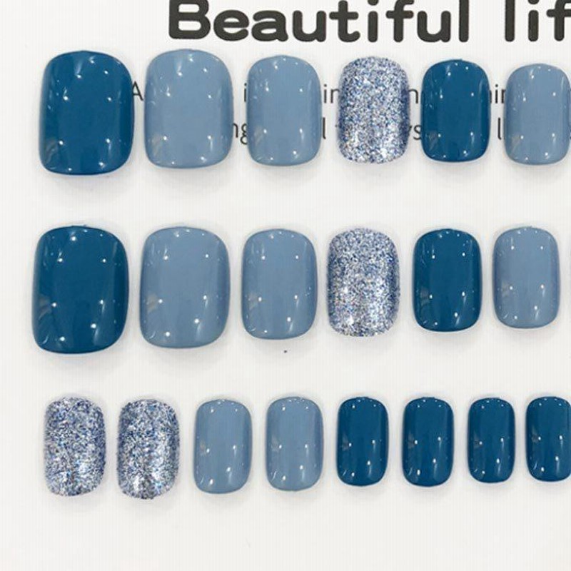 ネイルシール 24枚 ネイルステッカー ジェルネイル ラメ入り 手