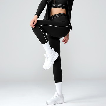 Active Fit 黑標360N柔彈美感文字腰帶緊身褲｜共5色｜XWFLG17J3