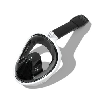 It's Life 第三代全罩式浮潛面罩  白色 + 黑色  L/XL